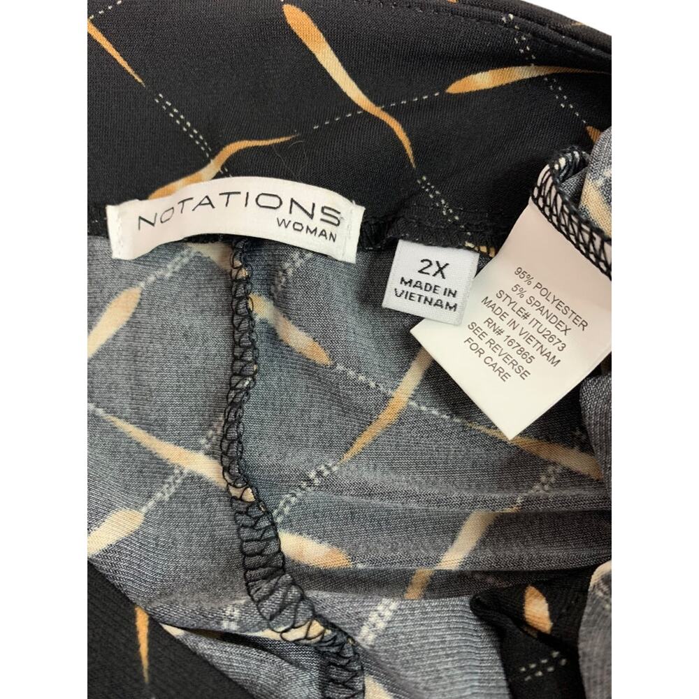 2x Notations Womens Pullover Shirt Split Sleeve R… - image 7